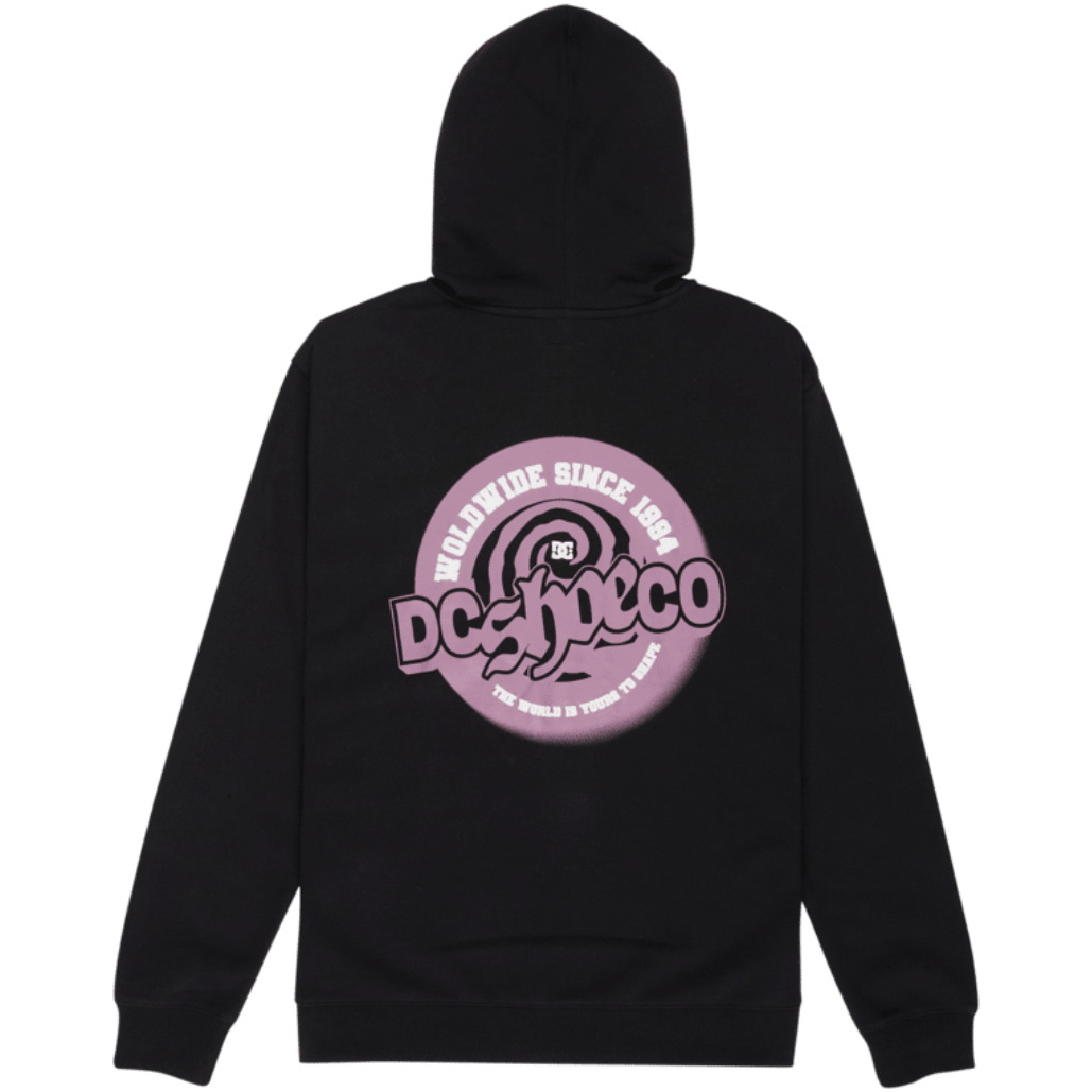 2026 DC Shoes Mens Eye Of The Storm Zip Thru Hoodie EDYSF03282 - Black